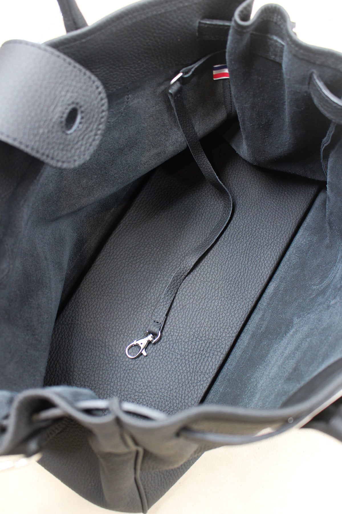 Grand sac cuir noir