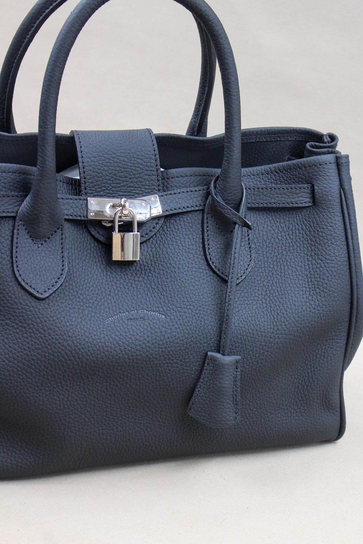 Grand cabas en cuir 