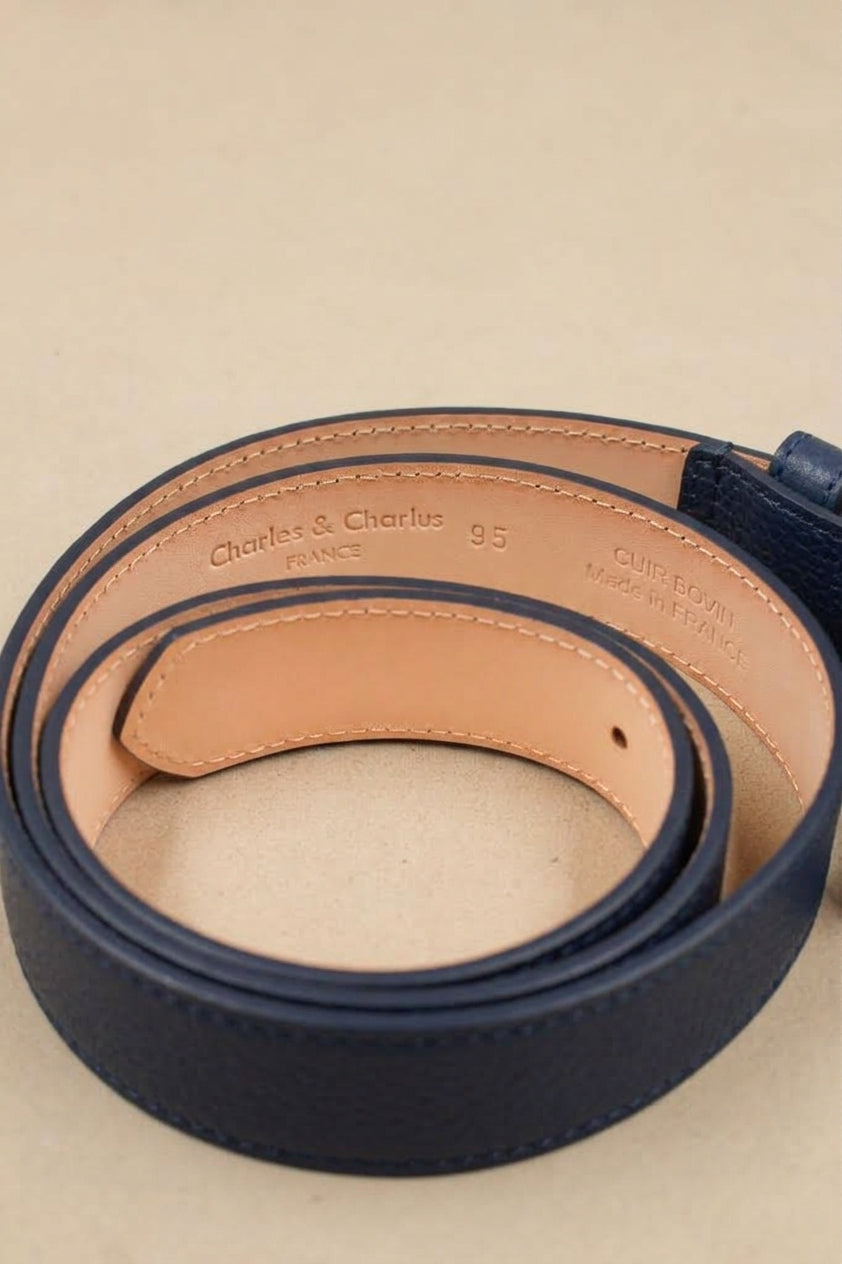 Belt 35 Plate 4004 | Grained Leather